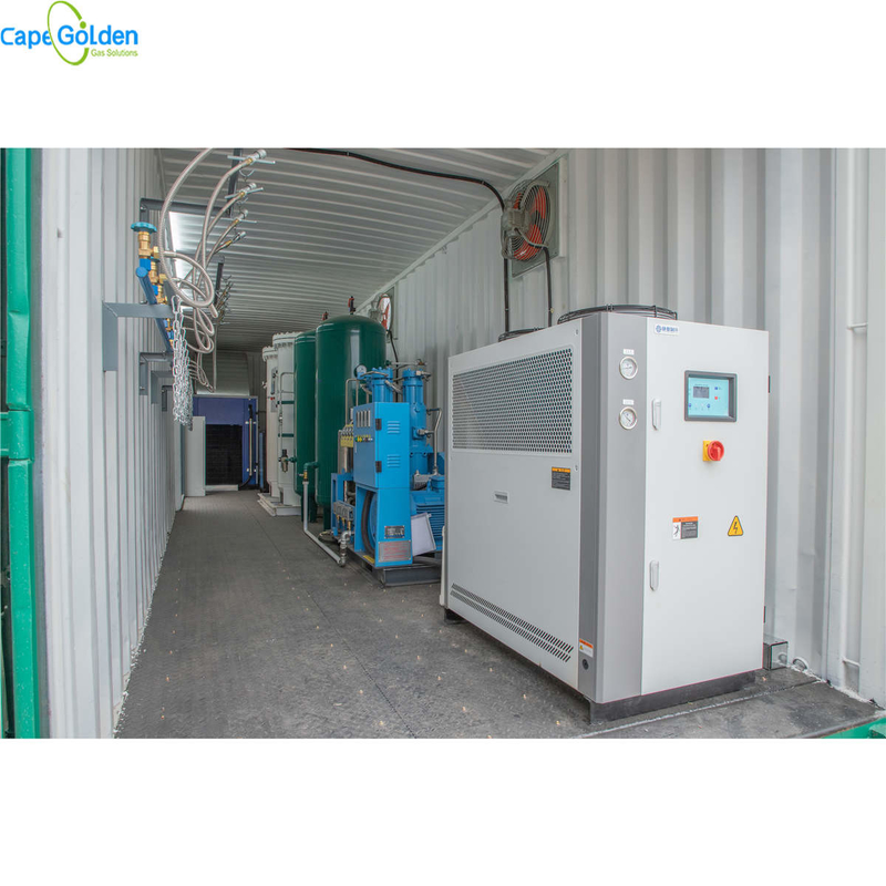CE ISO PSA เครื่องกำเนิดออกซิเจนโรงงานผลิตออกซิเจนคอนเทนเนอร์ 93% 95%